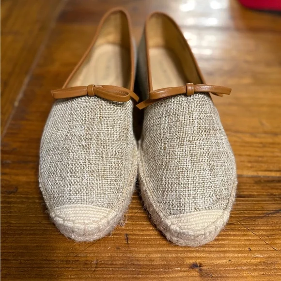 Talbots Tan Espadrilles with Brown Trim - Picture 2 of 8
